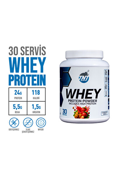 TNT NUTRITION Whey Protein Powder 910 Gr - Çilekli Kurabiye