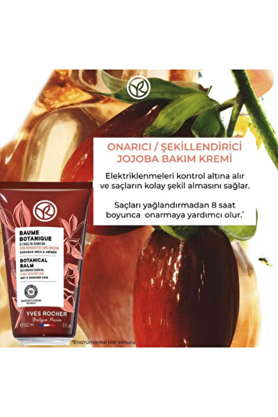 Yves Rocher Tüm Saç Tipleri İçin Onarıcı Jojoba Yağlı Şekillendirici Saç Kremi Besleyici Vegan Bakım