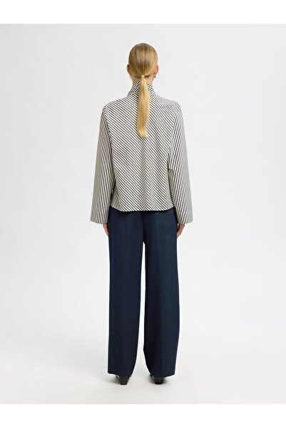 SELECTED Langarmbluse Viskose