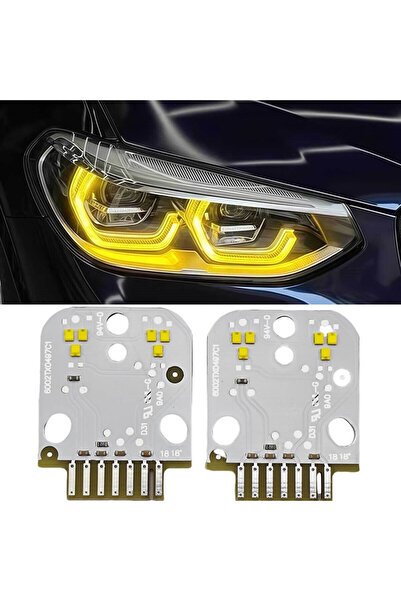 OEM Set modul faruri Angel Eyes DRL CSL Style Galben BMW X3 G01, X4 G02 - 631...