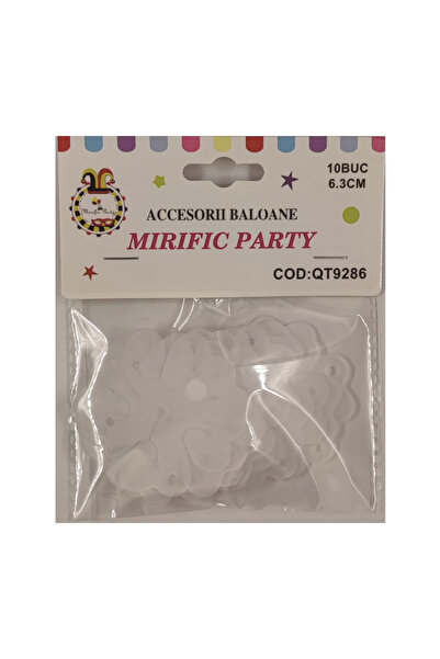 Mirific Party Balloon holder clip, 6.3 cm, flower