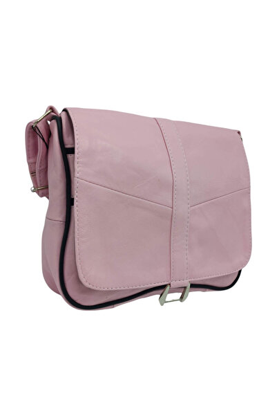 EVoStyle Geantă de damă din piele naturală – Roz – 27,5 x 7,5 x 22 cm – Lucia...