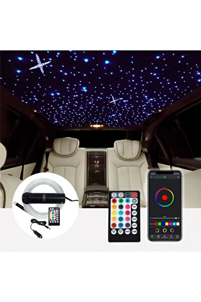 OEM Kit Fibra Optica Plafon Instelat auto RGBW 450 Fire 2M 0.75mm cu aplicati...
