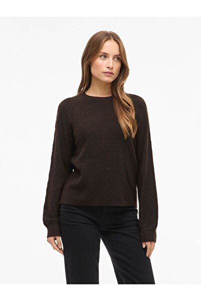 VILA Strickpullover VIVILAS Rundhals