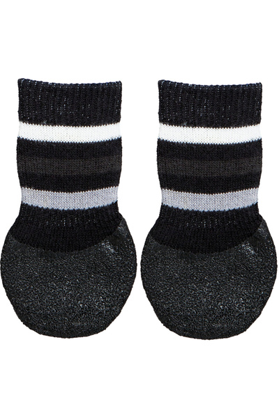 Trixie Șosete pentru câini cu bază completă din cauciuc antiderapant, L-XL, 2...