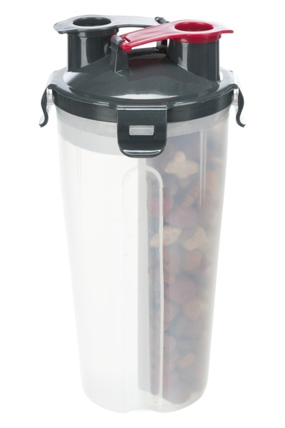 Trixie Recipient pentru alimente/apă, plastic, 2x0,35 l / 11x23 cm, 25019