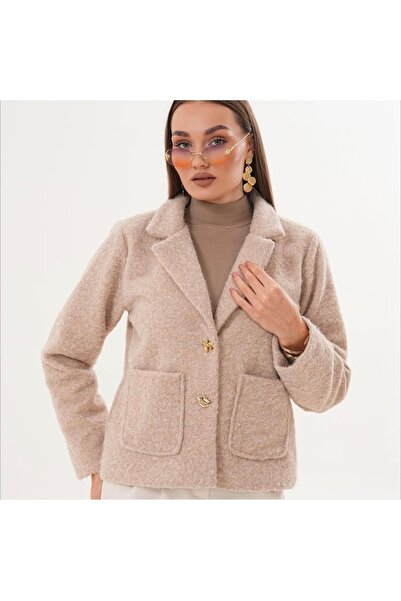 GÜZELLER Κοντό μπουφάν με τσέπες με κουμπιά και επένδυση 56 εκ.