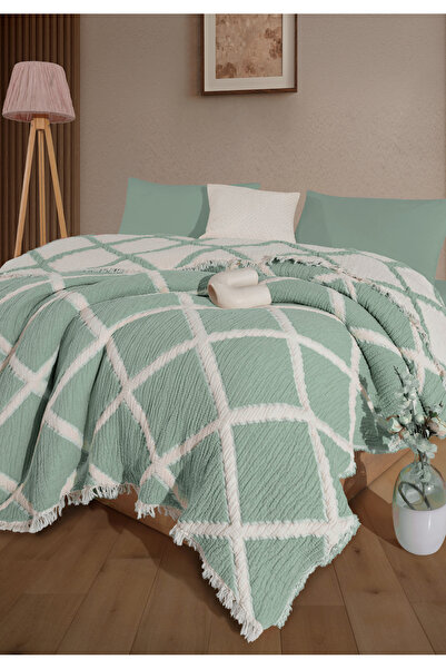 luxtex Double-Sided, Diamond Patterned, 5-Layer, Filled Muslin Blanket, Quilt, 220 X 240 cm