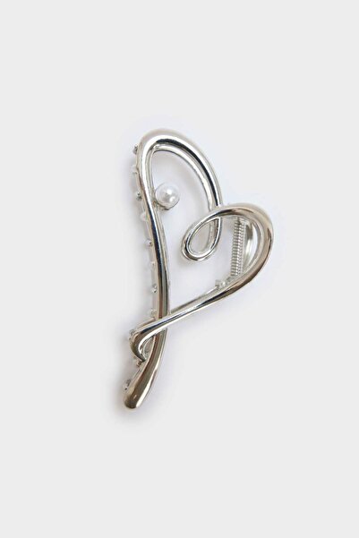 DeFacto Women's Heart Detailed Silver Latch Buckle F8261Axns