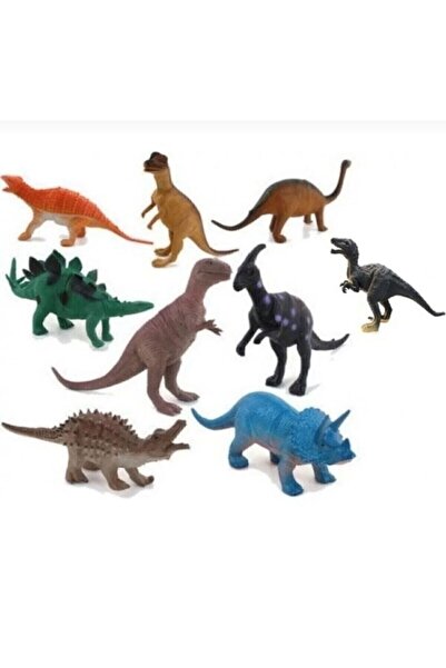 Genel Markalar Oyuncak Dinazor Poşetli 9 Figürlü Oyuncak Hayvan Seti