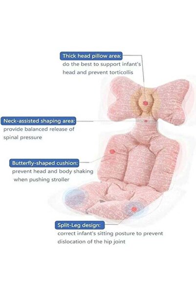 Generic Baby Seat Pad Liner Air Mesh Breathable Universal Soft Non Slip for Stroller Car High Chair