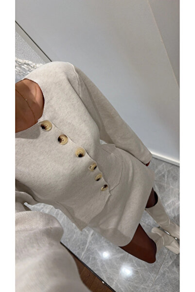 My Blog Ecru Strickrock-Set - 0611