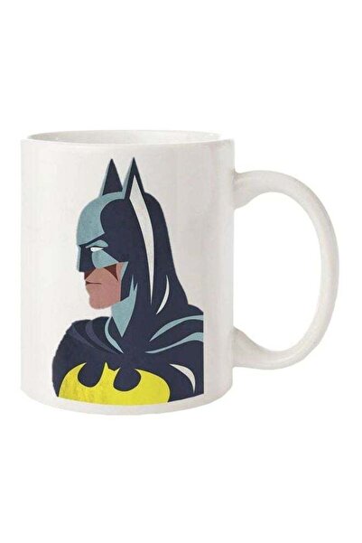 Hazel كوب مطبوع باتمان، أبيض/أزرق/أصفر قياسي