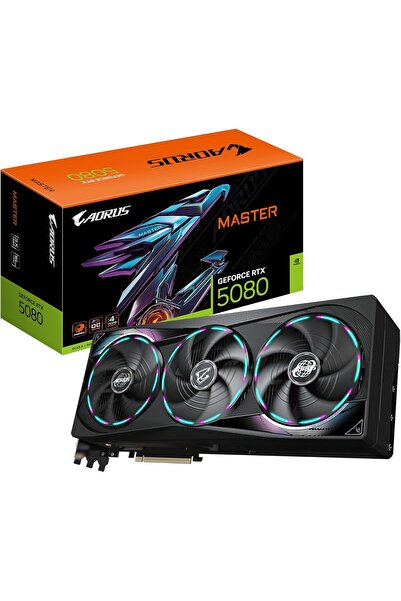 Gigabyte AORUS GeForce RTX 5080 MASTER 16G Graphics Card - 16GB GDDR7