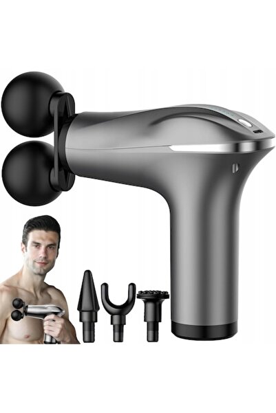 verk group Massage HB-011, 4 Interchangeable Heads, USB-C, 14.5x14.5x5 cm