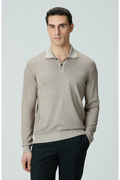 Network Limited Bej Melanj Yün Triko Kazak