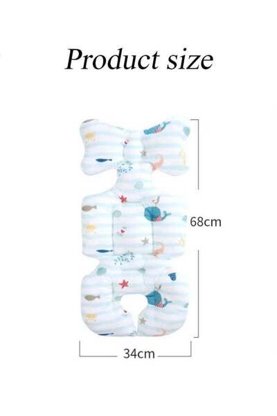 Generic Baby Seat Pad Liner Air Mesh Breathable Universal Soft Non Slip for Stroller Car High Chair