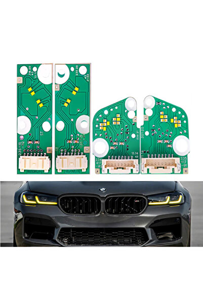 OEM Set 4 module galbene CSL Style Angel Eyes DRL BMW Seria 5 G30 G31, Seria ...