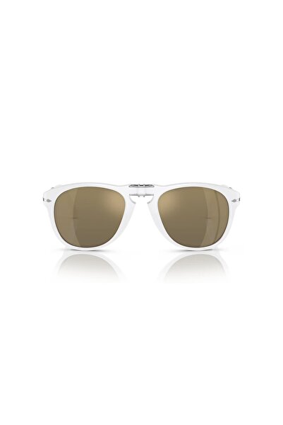Persol 0714SM 1191AM 54 نظارات شمسية للجنسين باللون الأبيض