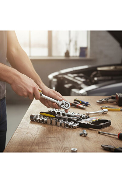 Badem10 Professional 1/2” Socket Wrench Set 20 Pieces Professional Multi-Purpose Repair Maintenance Socket Kit