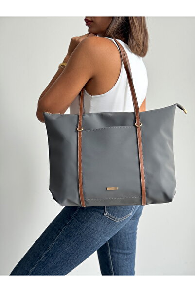 KIRASE Women's Striped Shopperr Model Hand and Shoulder Bag