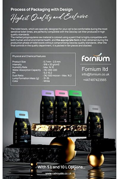 Cat Royale Unscented Clumping Cat Litter, 5 L