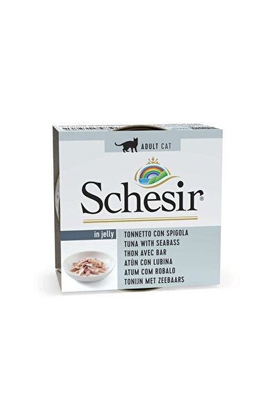 Schesir Jelly Cat Canned with Tuna and Perch 85 Gr