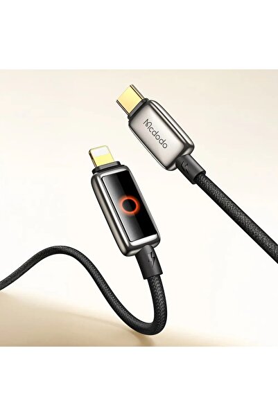 Mcdodo CA-6670 36W Typec İphone Işık Göstergeli Data-Şarj Kablosu-Siyah