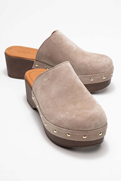 Zeynep Sıradağlı Sandale Serviola pentru femei, saboți din piele naturală înt...