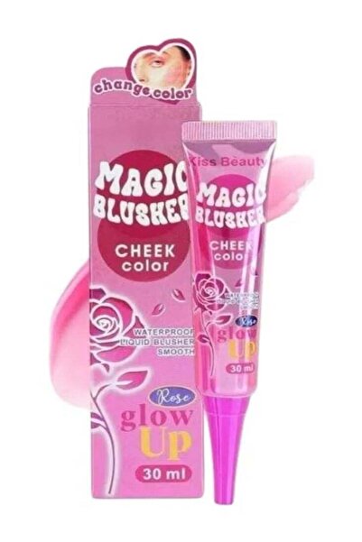 Kiss Beauty أحمر الخدود السحري - متوهج باللون الوردي، 30 مل