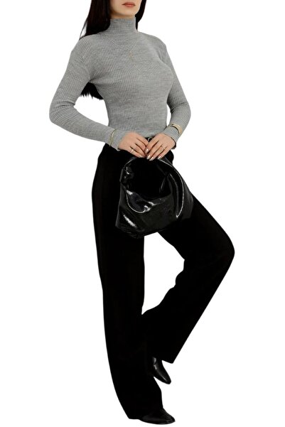 Yaşar özer giyim Half Fisherman Knitwear Finger-Through Sweater