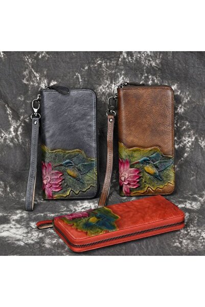 Mychicbeautybag leather wallet "Little hummingbird" Genuine leather wallet