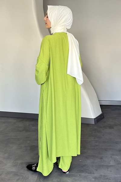 SaklıButik Liena Handle Drawstring Double Set