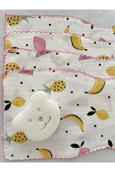 MASALBABY 4 قطع من قماش الموسلين الملون العضوي المصنوع من القطن بنسبة 100%، غ...