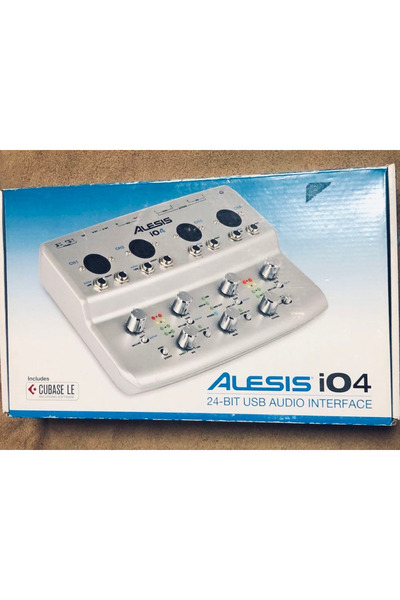 ALESIS واجهة صوت iO 4 رباعية القنوات 24 بت