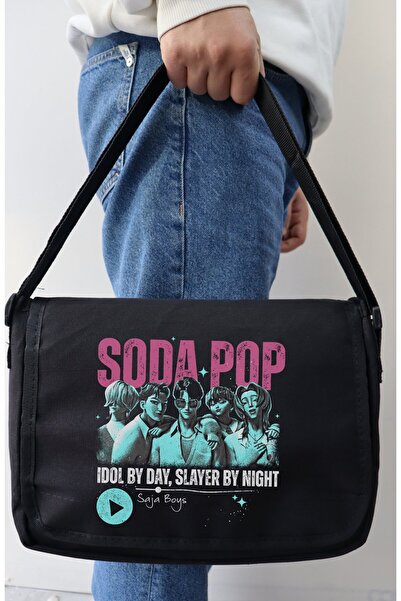 Fuddy Moda Unisex Kpop Demon Hunters Soda Pop Sajaboys Printed Messenger Bag