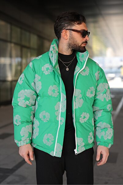 RHONES Men's Stick Collar Winter Flock Coat