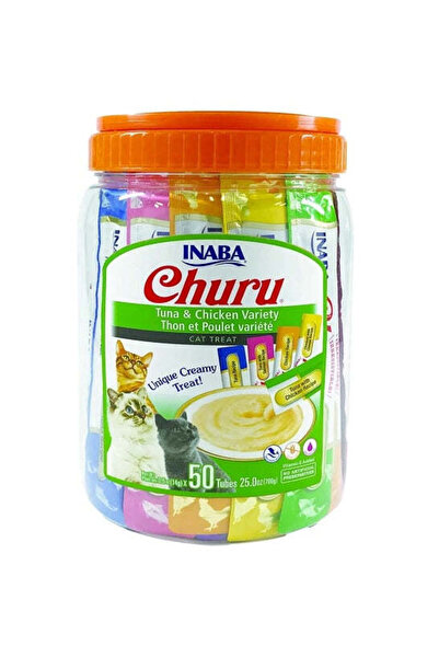 Inaba وجبة قطط من التونة تشورو مع أنواع الدجاج 50 × 14 جرام