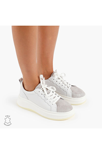 ANGEL BLUE WOMEN'S Casual Shoes made of Natural LEATHER CRL0947 WHITE COLOR