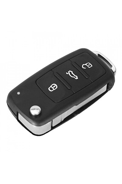 GizMondo Complete car key with 434MHz transponder compatible with Volkswagen, Skoda and SEAT models