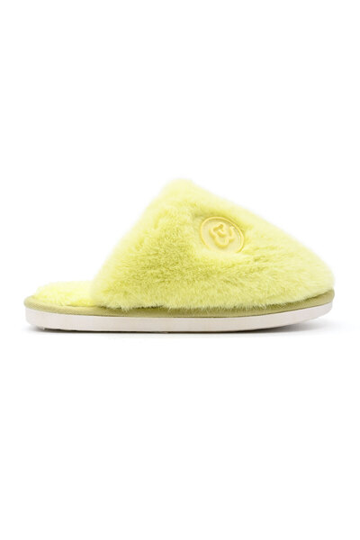 Tmall Women's fluffy slippers, PD1008, Yellow