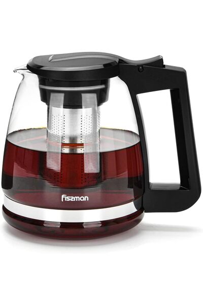 Fissman Glass Teapot with Removable Stainless Steel Filter (2000 ml)