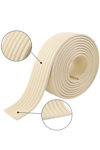 Generic 2-meter baby foam safety strip, suitable for tables and wall corners, with double-sided tape