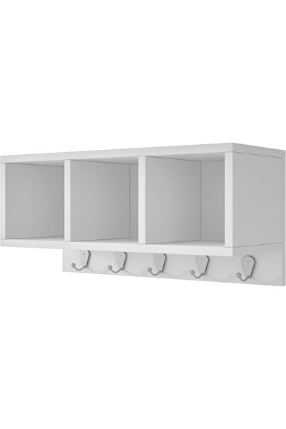 Generic BRV Multifunctional Wall Hanging Rack BPL 26-06, Matte White