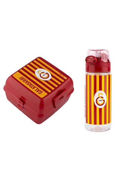 Galatasaray ÇİZGİLİ MATARA 500 ML VE SAKLAMA SETİ