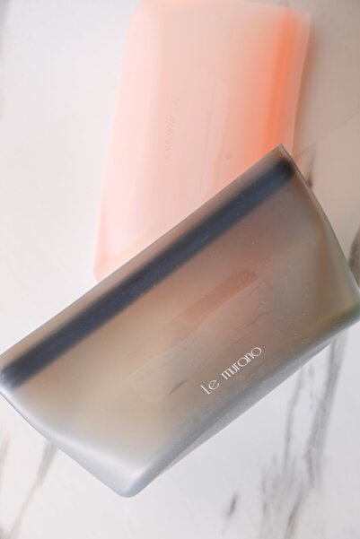 Le murano Mood Air Tight Lockable Silicone Storage Bag 450 ml | Gray