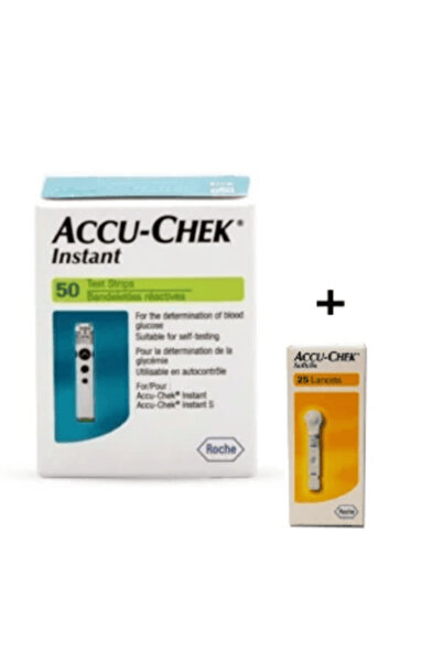 Accu Chek Set 50 teste Instant si 25 ace sterile SoftClix