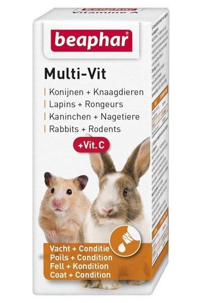 Beaphar Multi-Vit Rabbit & Rodents Supplement 20ml