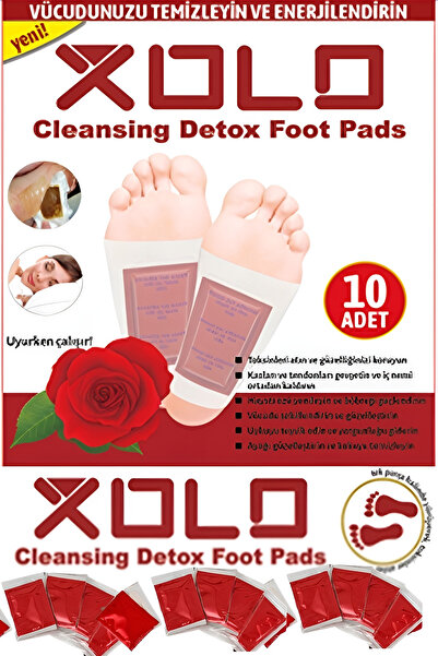 xolo Gül Suyu Ayak Detoks Detox Bantları Toksin At Geceden Sabaha 10 Adet
