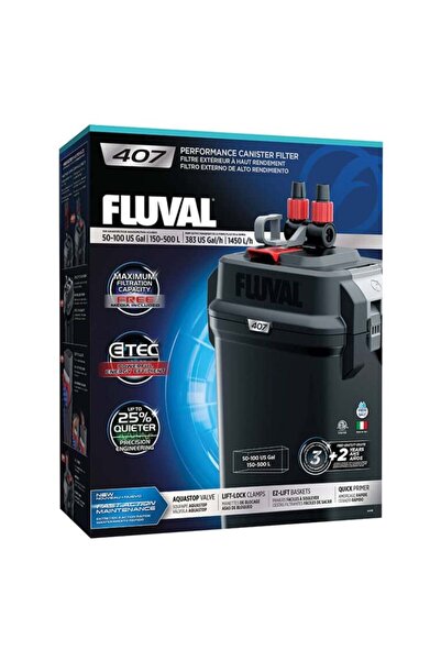 Fluval Aquarium 407 Canister Filter 50-100 US Gal / 150-500 L
